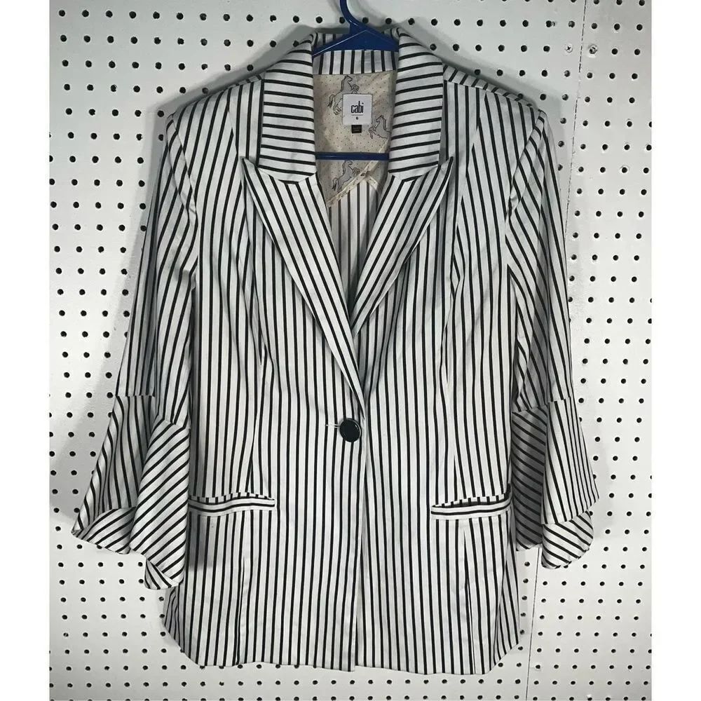 Cabi striped blazer jacket